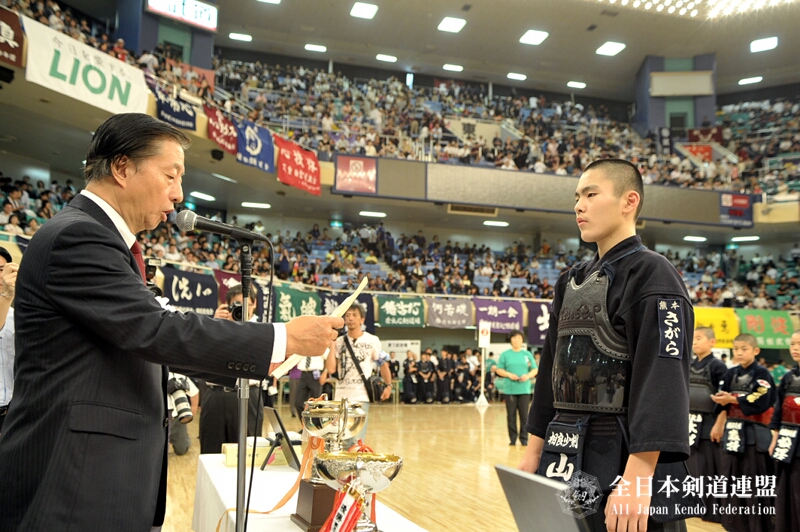 小学生個人 優勝:山下侑輝(熊本県/相良少年剣友会)