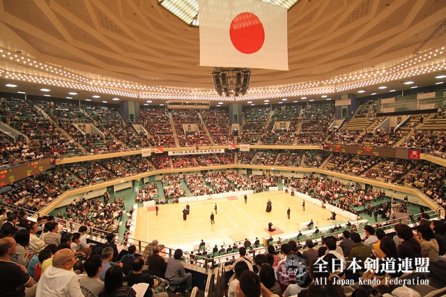 最多来場者数を記録した、第59回全日本剣道選手権大会の会場風景